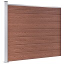 vidaXL Gjerdepanel WPC 175x146 cm brun