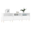 vidaXL TV-benk høyglans hvit 150x30x44,5 cm konstruert tre 8720845874971