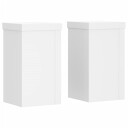  Plantestativer 2 stk hvit 10x10x18 cm konstruert tre