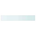 vidaXL Hyllepanel klart glass 80x12 cm