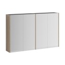 Vikingbad Fay Dobbel Speilskap Svart Matt / 120cm