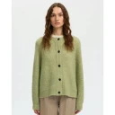 Selected Slflulu Ls Knit Short Cardigan Noos - Green - L