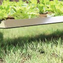 vidaXL Sneglenett 16 pcs sølv 100 x 3,5 x 25 cm Galvanisert Stål