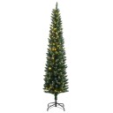  Kunstig slankt juletre 300 LED 240 cm