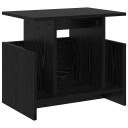  TV benk Svart Eik 50 x 35 x 45 cm Konstruert tre