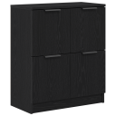  Serviesskap Svart 60 x 30 x 70 cm Konstruert tre