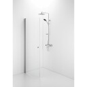 Contura Shower Space dusjdør, 62,3 cm, klart glass, aluminium profil