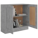 vidaXL Bokhylle betonggr? 82,5x30,5x80 cm sponplate