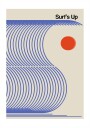Surf's Up Biscuit Blue Plakat Plakat / 30x40cm