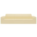 vidaXL 4-seters sofaovertrekk polyester kremhvit