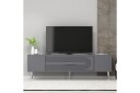 Drova TV-benk 150 cm - Antrasitt/Sølv