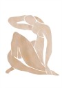 Women Shape Abstract Art Poster Plakat / 21x30cm