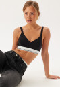 Calvin Klein BH Modern Cotton Lift Bralette Svart X-Large Dame