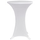  Stående bordduk Ø60 cm hvit strekk 4 stk 8719883808949