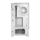 Darkflash DY450 PRO Miditower Kabinett med Vifte Hvit