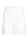Lauren Ralph Lauren Pleated Linen Blend Twill Short   White   40