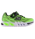 Skechers Sko m. Lys Flex Glow Elite Lime Black 30 Blinkende sko Grønn Hvit Svart