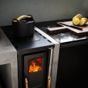 Josef Davidssons JD 320 svart vedkomfyr