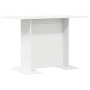  Spisebord Hvit 110x60x75 cm Konstruert tre