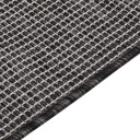 vidaXL Utendørs flatvevd teppe 200x280 cm grå