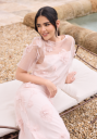 Bubbleroom Occasion 3D Floral T-shirt Blouse Light pink XS