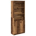 Highboard gammelt tre 70x35x180 cm konstruert tre