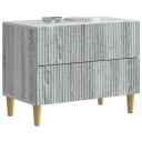  Nattbordskap Grå sonoma 62 x 34,5 x 48 cm Konstruert tre