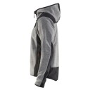 Blåkläder 594025369099XL Jakke strikket , med softshell , gråmelert/svart Str . XL