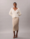 Calvin Klein Jeans Sweater Skirt - Cream - S