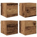  Vegghengt TV hylle Gammelt tre 30,5 x 30 x 30 cm Konstruert tre