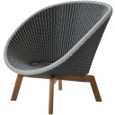 Cane line Peacock Loungestol Grå