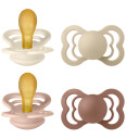 Bibs Supreme+ Smokker Str. 2 4 pack Symmetrisk Blush/Ivo 6 18 md Smokk Beige Hvit Rosa Rød 62 86