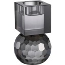 Stiernholm  Milano lysestake rund/kvadrat 13x8 cm smoke