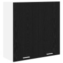  Hengende skap Riga Svart Eik 80 x 31 x 80 cm Konstruert tre