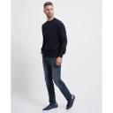 Boss, Herre, Strikkevarer, Blå, XL,