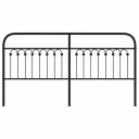 Sengegavl i metall svart 180 cm 8721102645259