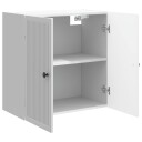 vidaXL Vegghengt skap Høgglans hvit 59 x 31 x 60 cm Konstruert tre