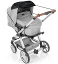 Reer Shinesafe Awning For Baby Carriage, Black - Black - ONE SIZE