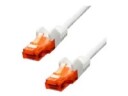 ProXtend - Koblingskabel - RJ-45 (hann) til RJ-45 (hann) - 7 m - 5 mm - UTP - CAT 6 - IEEE 802.3af - med støvel, uten hindringer, flertrådet - hvit