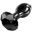 Icicles No 78 Glass Buttplugg      - Svart