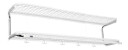 Essem Design Classic 650 hattehylle hvit/krom, 2 niv?er, 120 cm