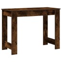 vidaXL Skrivebord røkt eik 100x45x75 cm konstruert tre