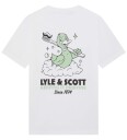 Lyle & Scott T skjorte   Hvit m. Trykk   Lyle & Scott   10 11 år 140 146   T skjorte