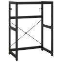vidaXL Badehylle svart 59x38x83 cm jern