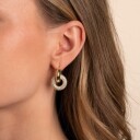 Snö Of Sweden Liz double Ring Crystal Ear Gold Clear Onesize