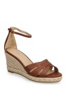 Lauren Ralph Lauren Nellie Nappa Leather Espadrille   Brown   36