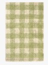 Lorena Canals Vaskbar Vichy Gulvteppe 90x120 cm Matcha