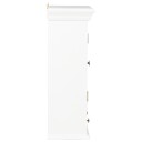vidaXL Veggskap hvit 49x22x59 cm heltre