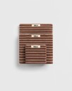 Tekla | Tekla håndklær | Håndkle 70x140 rust stripes