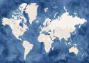 Hudson world map Plakat Plakat / 30x40cm